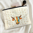 Baha Ranch Brands with Steer pack of 5 bags Cosmetic Bag Made in America Baha Ranch Western Wear