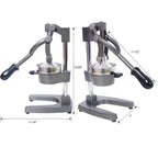 Cast Iron Citrus Juicer , Extra-Large Commercial Grade Manual Hand Press , Heavy Duty Countertop Squeezer for Fresh Orange Juice  ,grey color
