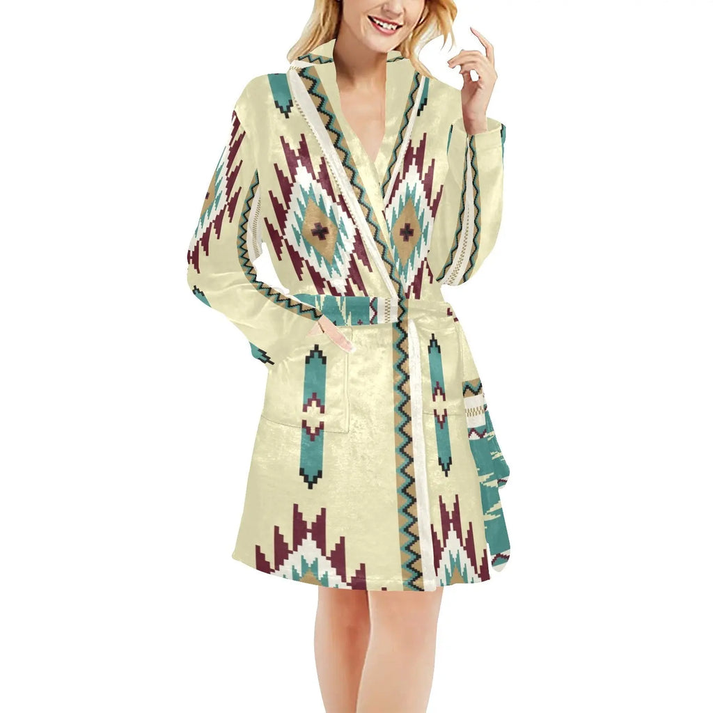 Taos Aztec Women's Bath Robe Baha Ranch Western Wear