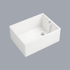 23.6' L X 18' W White Ceramic Single Bowl Kitchen Sink