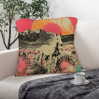 Baha Ranch Retro Pop Western Albino Steed Pillow Case Made in America Baha Ranch Western Wear