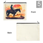 Water Color Cowboy Cosmetic Bag Pack of 5 Made in America Baha Ranch Western Wear