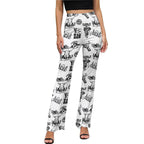 Baha Ranch Cowboy Print Western Flare Pants Baha Ranch Western Wear