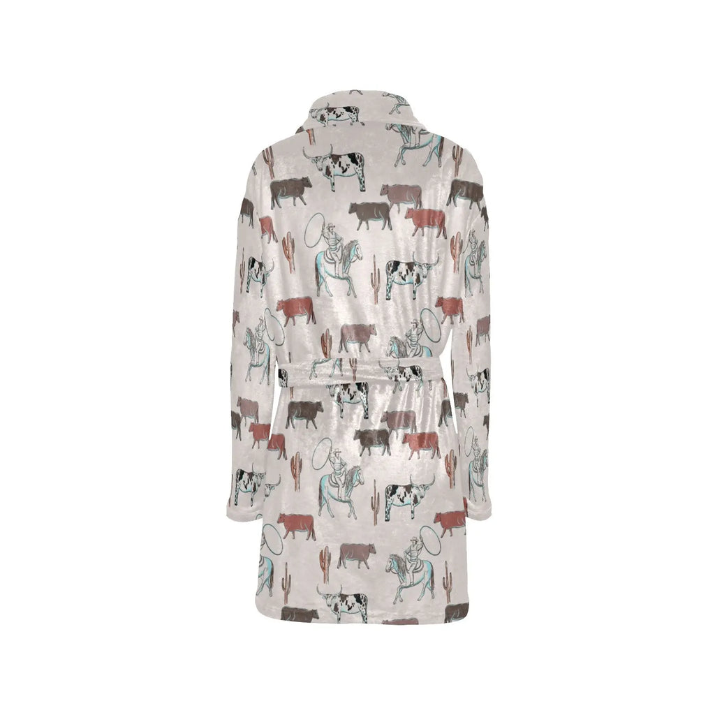 Cattle Drive Women's Western Bath Robe Baha Ranch Western Wear