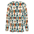 Baha Ranch Western Aztec Long Sleeve Top Baha Ranch Western Wear