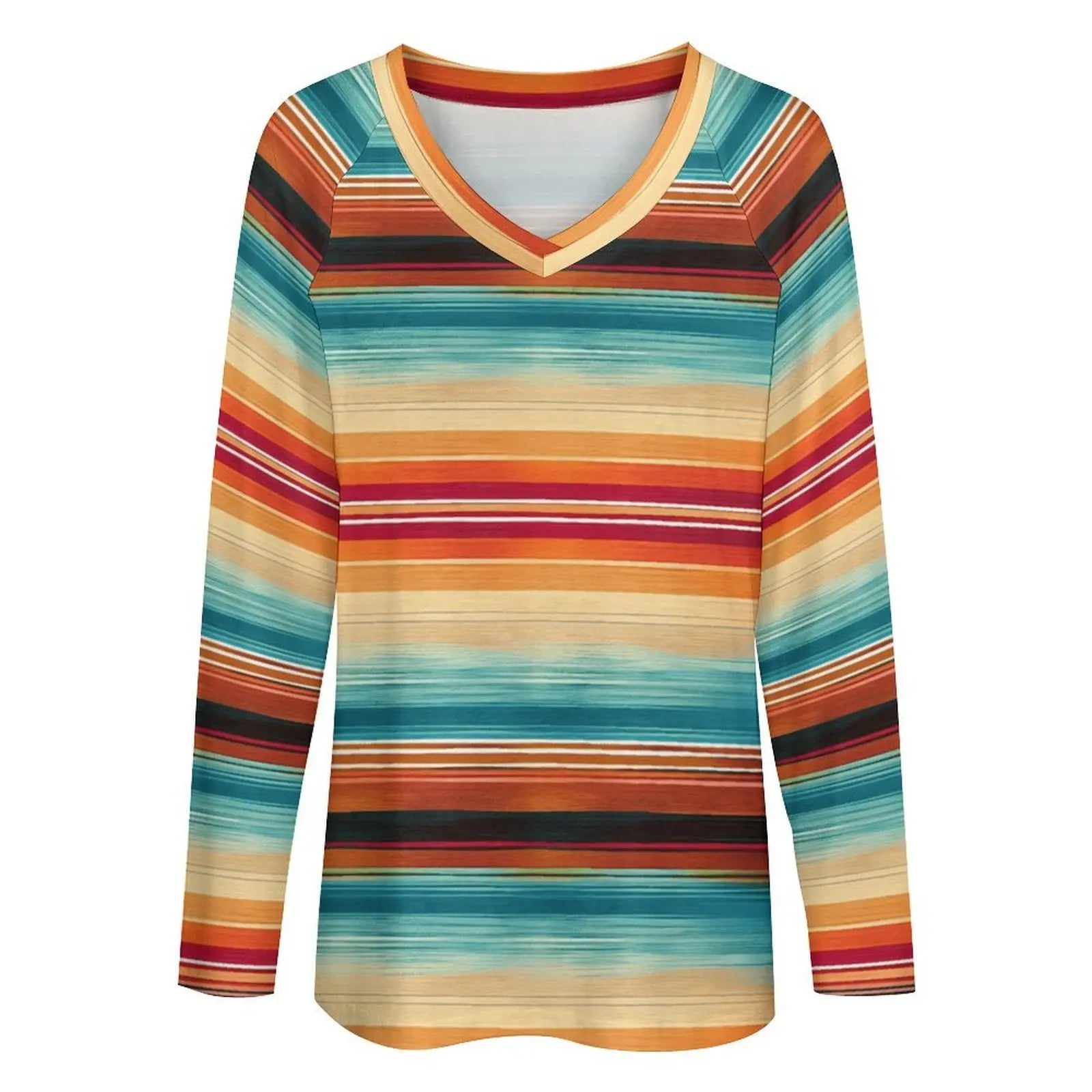 Baha Ranch Long Sleeve Southwestern Serape Top Baha Ranch Western Wear