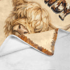 Baha Ranch Howdy Highland Throw Blanket 60" x 80" Made in America Baha Ranch Western Wear