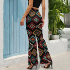 Baha Ranch Colorful Aztec Flare Pants Baha Ranch Western Wear