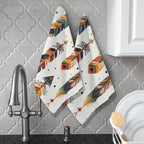Southwestern Feathers Set of 2 Dish Towels Made in America Baha Ranch Western Wear