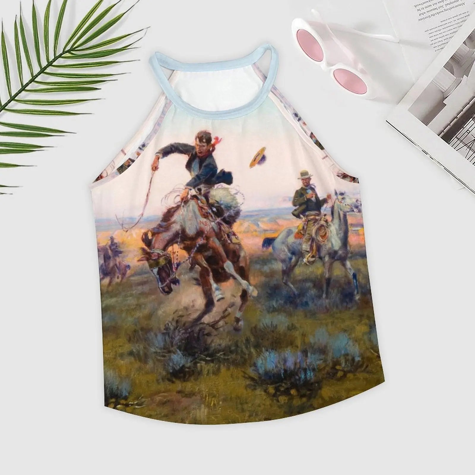 Baha Ranch Vintage Western Cowboy Women's Tank Top Baha Ranch Western Wear