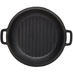 3 in 1 Pre-Seasoned Cast Iron Dutch Oven, Outdoor Camping Deep Pot, 5 Quart. Cover As A Skillet with Ribbed Bottom Design. With 1PC Iron Pot Rack, 1PC Lid Lifter.
