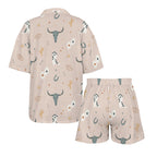 Baha Ranch Bulls & Boots Women's Pajama Set Made in America Baha Ranch Western Wear