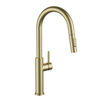 Kitchen Faucet with Pull Down Sprayer Brushed Gold