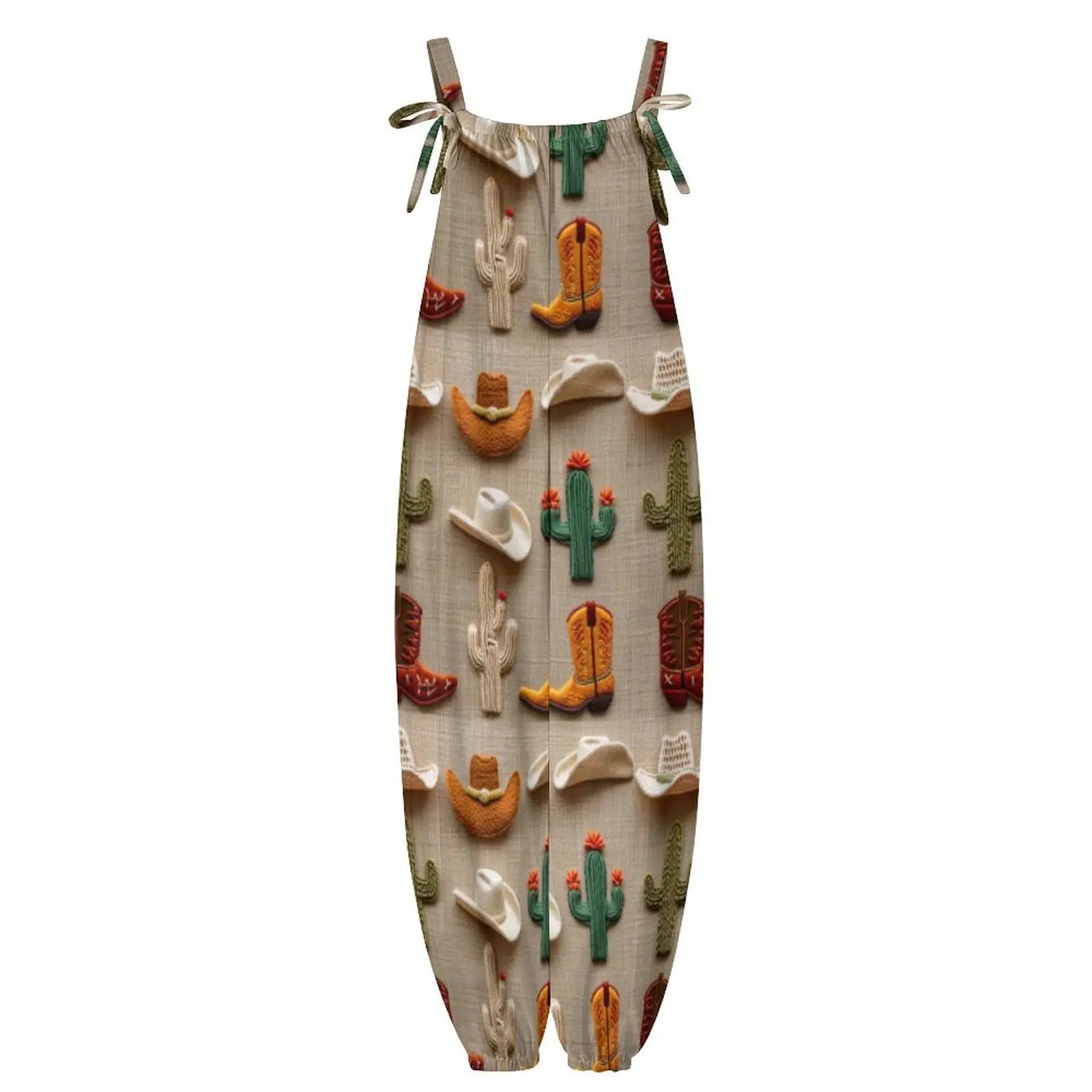 Cactus Boots Hat Western Overalls Jumpsuit Baha Ranch Western Wear