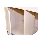 Modern Wooden Cat House with Scratching Mat - 47.64' x 21.46' x 25.98', 76.4 lbs
