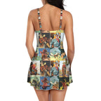 Baha Ranch Vintage Cowboy Skirted Swimsuit Baha Ranch Western Wear