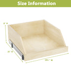 Pull Out Cabinet Organizer High Drawer 19½' W x 21' D Hard Close Wood Slide Out Shelves Cabinet Storage and Organizer with Full Extension Rail Slides Pull Out Drawer for Kitchens Cabinet Pantry