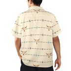 Baha Ranch Barbwire Aztec Hawaiian Shirt Made in America Baha Ranch Western Wear