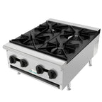 100,000 BTU Commercial Gas Hot Plate 4 Burner NG LP