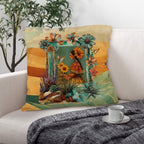 Colores de Mexico Fantasia Throw Pillow Case 18x18inch Made In America Baha Ranch Western Wear