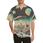 Baha Ranch Retro Pop Western Space Cowboy Camp Shirt Baha Ranch Western Wear