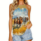 Baha Ranch Wild Horses Tank Top Baha Ranch Western Wear