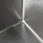 Stainless Steel Kitchen Sink, 33″x22″ Single Bowl, Overmount Handmade Sink in Brushed, with Cutting Board, Colander, Grid, LS-SSBR01