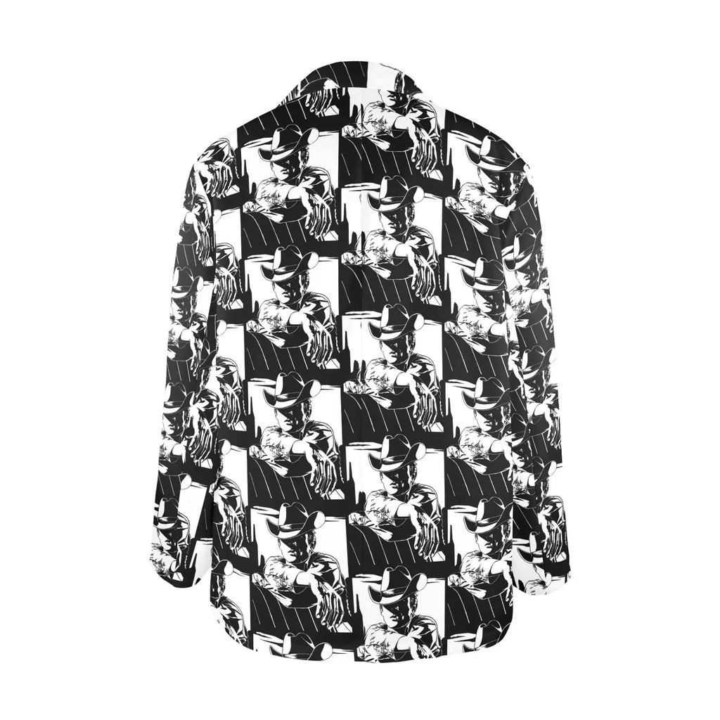 Baha Ranch Black White Cowboy Women's Western Blazer Baha Ranch Western Wear