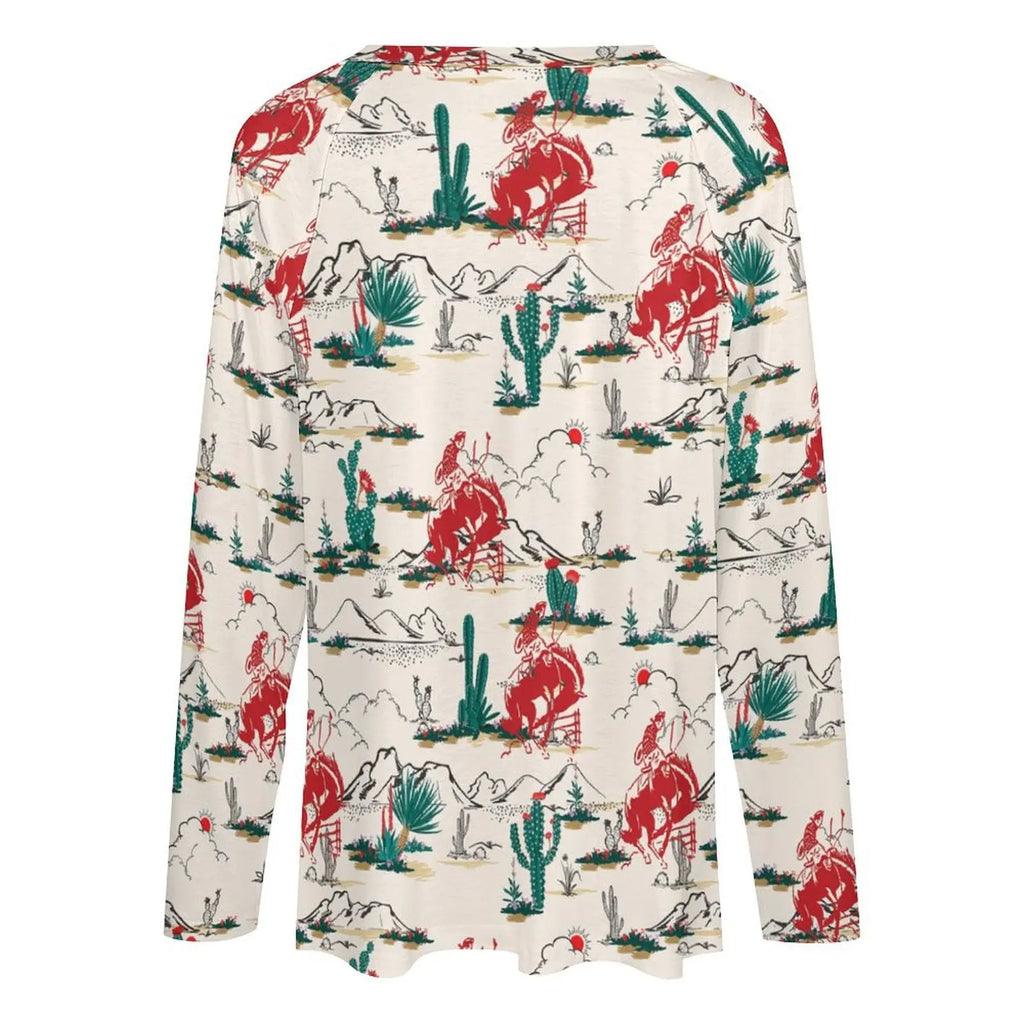 Baha Ranch Desert Rodeo Long Sleeve Top Baha Ranch Western Wear