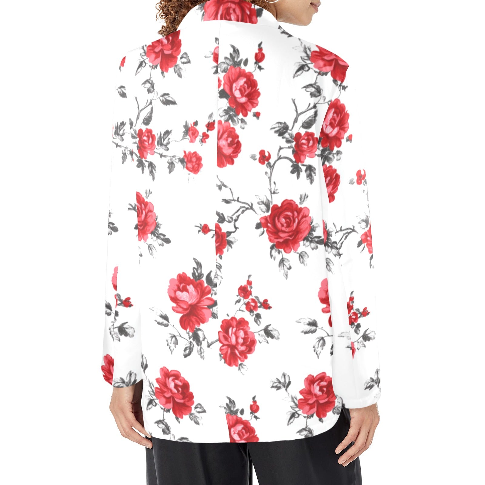 Baha Ranch Mexican Red Rose Floral Blazer Baha Ranch Western Wear