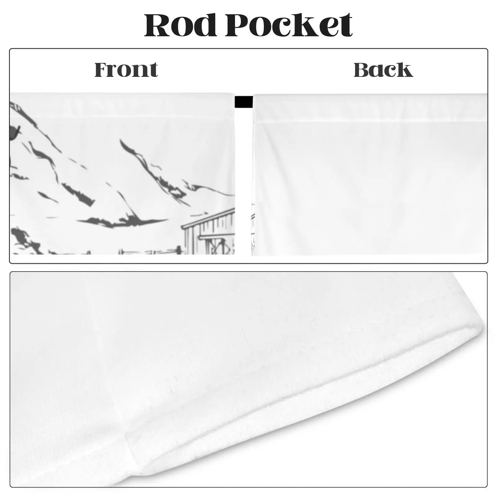 Cowboy Ranch Window Curtain 52"x63" Made in America Baha Ranch Western Wear