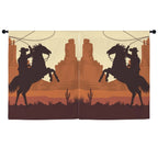 Desert Cowboy Curtains 52"x63" (2-Piece) Made in America Baha Ranch Western Wear
