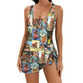 Baha Ranch Vintage Cowboy Skirted Swimsuit Baha Ranch Western Wear