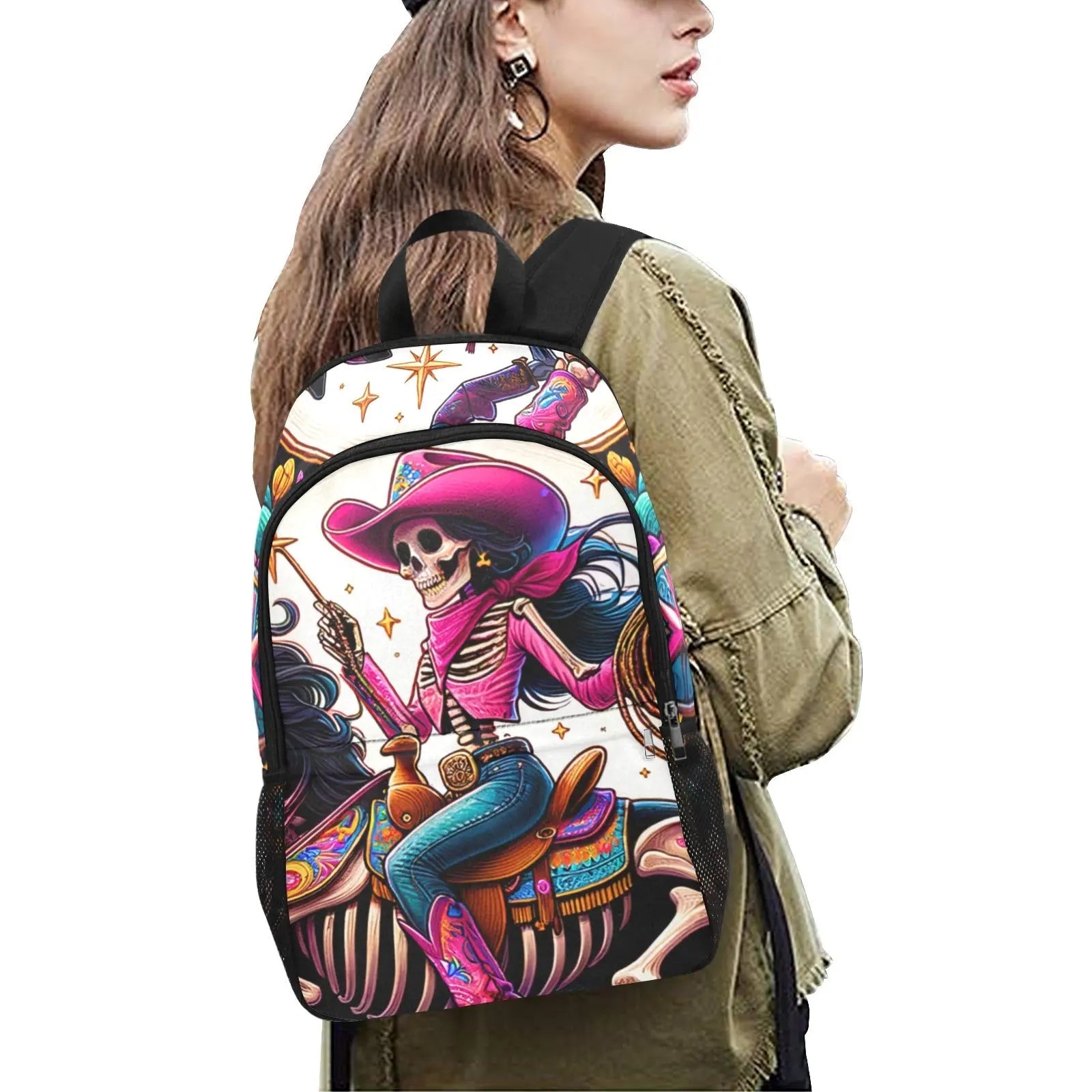 Skeleton Cowgirl Backpack Baha Ranch Western Wear