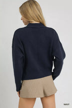 Umgee Button-Front Knit Cardigan