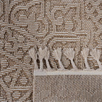 NAAR Guros Collection 4X6 Beige / Medallion Indoor / Outdoor Area Rug