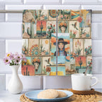 Colores de Mexico Pictures of the Southwest Set of 2 Dish Towels Made in America Baha Ranch Western Wear