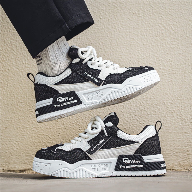 New cool urban Black Breathable Casual Shoes five star shoes