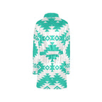 Turquoise Aztec Women's Western Bath Robe Baha Ranch Western Wear
