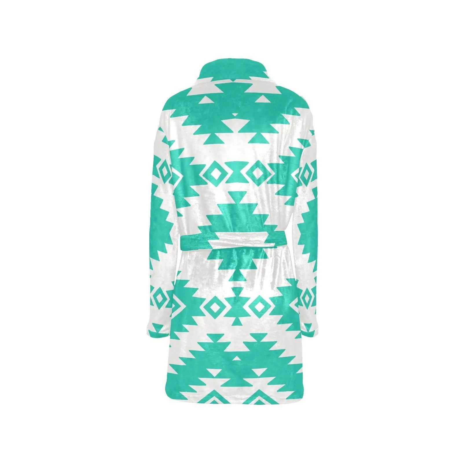 Turquoise Aztec Women's Western Bath Robe Baha Ranch Western Wear