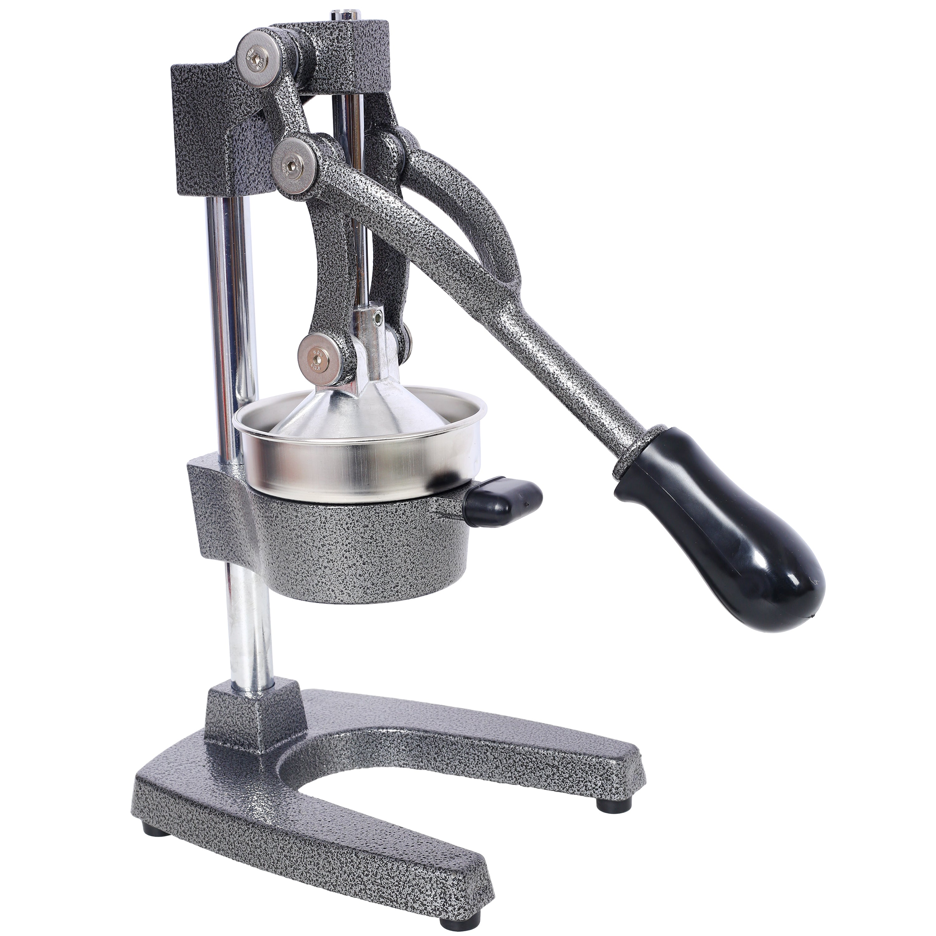 Cast Iron Citrus Juicer , Extra-Large Commercial Grade Manual Hand Press , Heavy Duty Countertop Squeezer for Fresh Orange Juice ,grey color