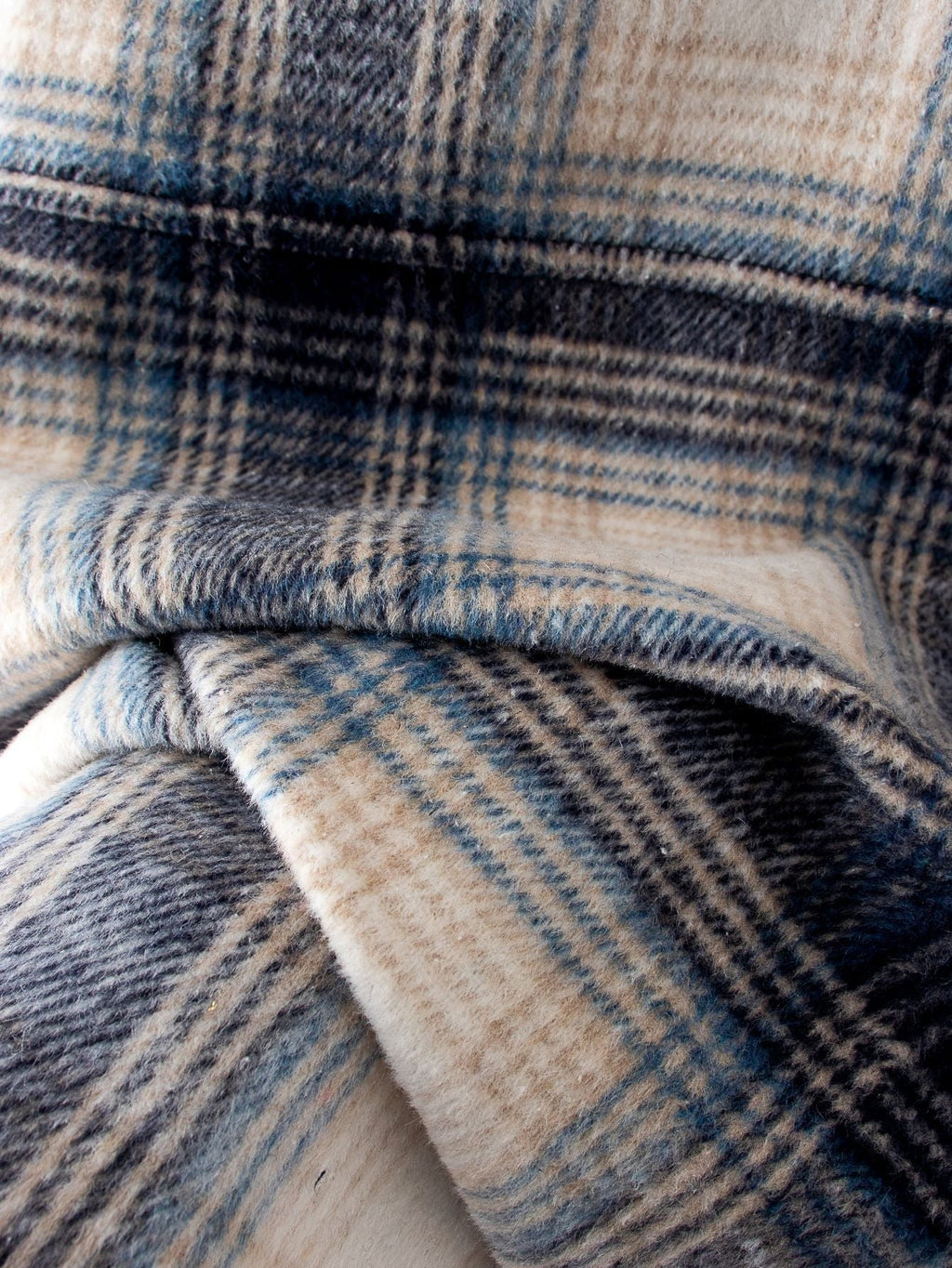 Brushed plaid coat women's clothing
