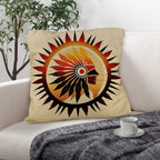 Native Sun Throw Pillow Case Made in America Baha Ranch Western Wear