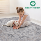 NAAR MARFI Collection 2X8 Ivory / Beige / Oriental Runner Rug