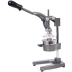 Cast Iron Citrus Juicer , Extra-Large Commercial Grade Manual Hand Press , Heavy Duty Countertop Squeezer for Fresh Orange Juice  ,grey color