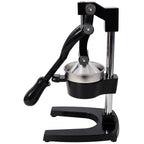 Cast Iron Citrus Juicer , Extra-Large Commercial Grade Manual Hand Press , Heavy Duty Countertop Squeezer for Fresh Orange Juice,Black Color