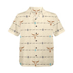 Baha Ranch Barbwire Aztec Hawaiian Shirt Made in America Baha Ranch Western Wear
