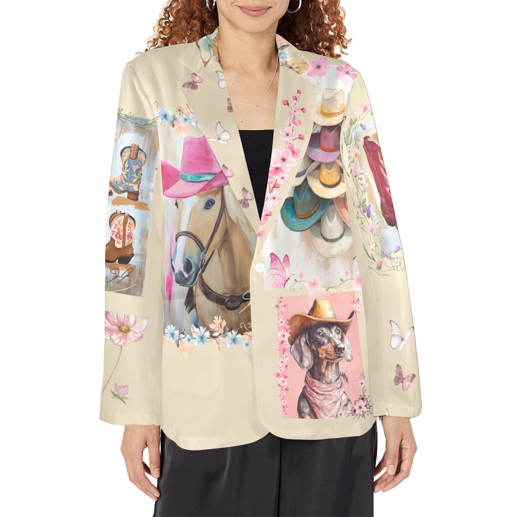 Baha Ranch Danilo Painted Cowgirl Western Blazer Baha Ranch Western Wear
