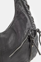 Fame Larger Leather Crescent Shoulder Bag