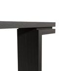66' Extra Wide Real Wood Veneered Console Table, Minimalist Sofa Table Behind Couch for Entryway, Hallway, Living Room, Home Office, Black